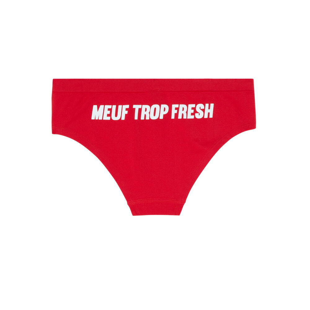 Braguita culotte estampado meuf trop fresh - roja rojo.