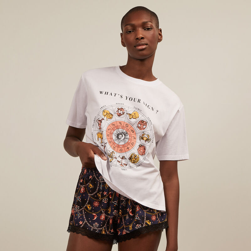 Top con estampado de astros - blanco Top con estampado de astros - blanco;