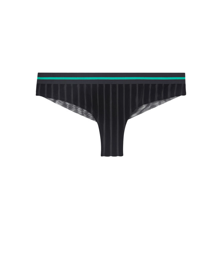 Braguita brasileña floqueada ribiniz negro.