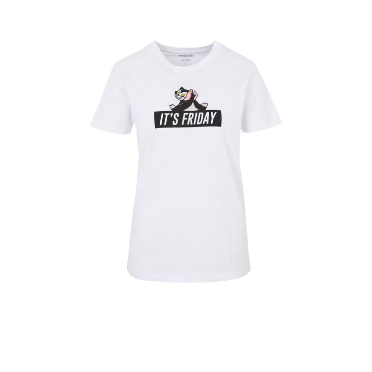 Top de manga corta con estampado de Figaro itsfridayiz Top de manga corta con estampado de Figaro itsfridayiz;