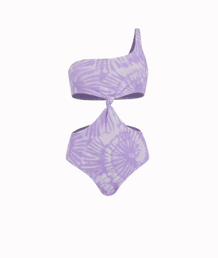 Bañador de una pieza asimétrico - morado morado.