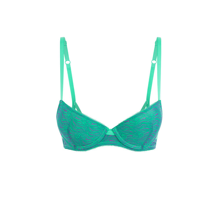 Sujetador push-up de tul ritualiz turquesa.