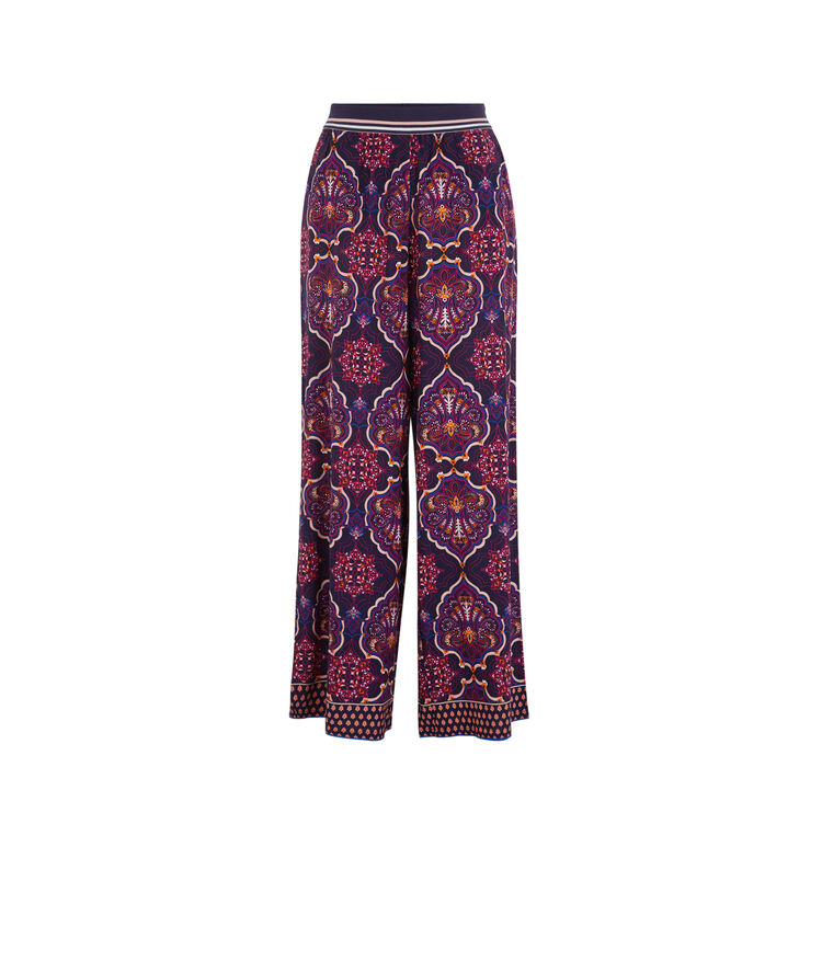 Pantalón fluido acumuliz azul.