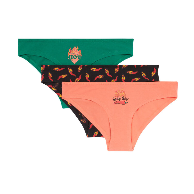 Juego de 3 braguitas - negro Juego de 3 braguitas - negro;