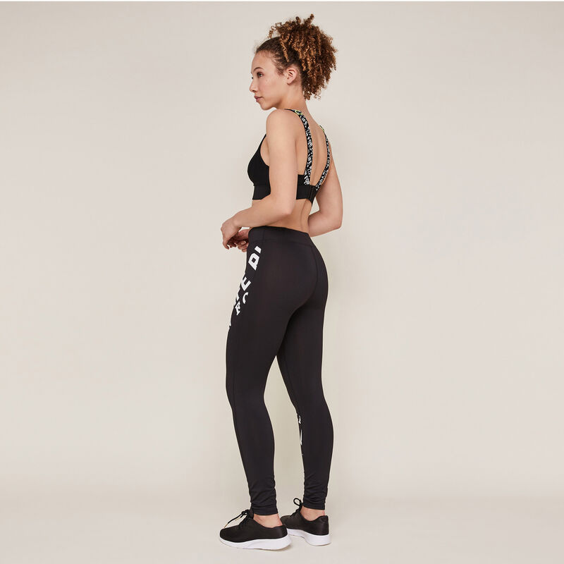 Legging deportivo negro con mensaje Legging deportivo negro con mensaje ;