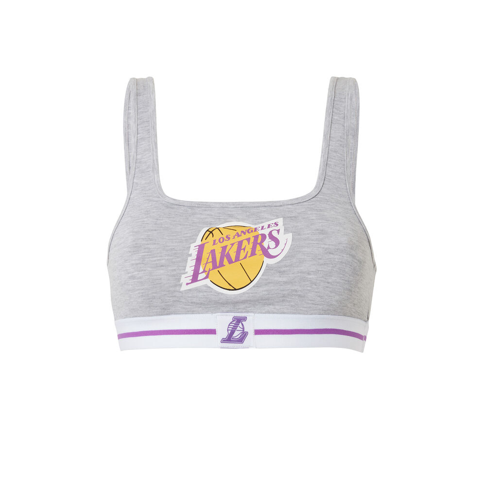 Sujetador deportivo los angeles lakers - gris gris.
