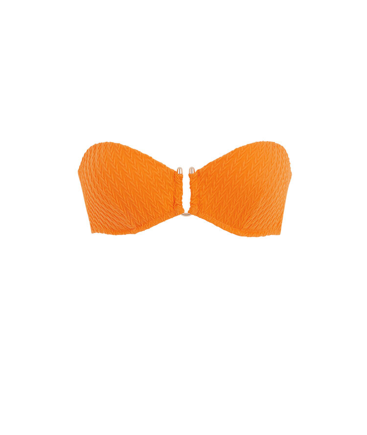 Parte de arriba de bikini bandeau naranja funbraidiz orange.