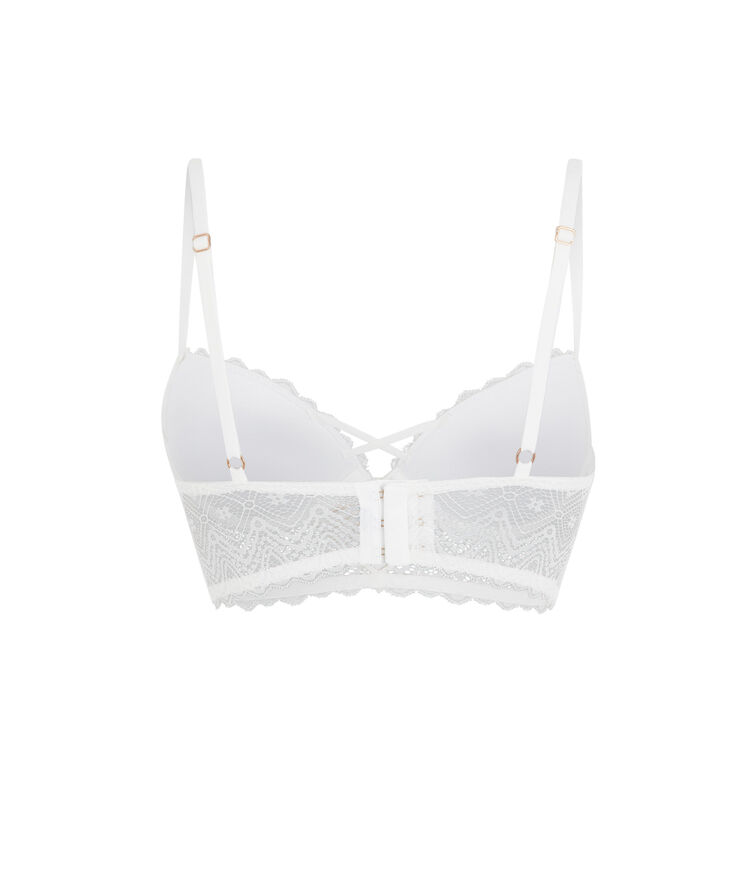 Sujetador corpiño push-up blanco roto horoscopiz blanco.