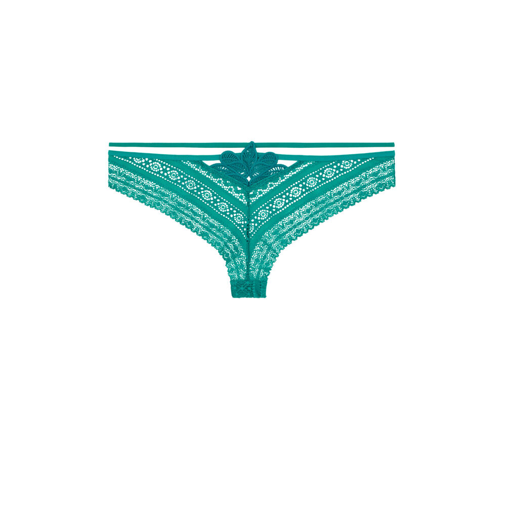 Braguita brasileña de encaje - verde verde.