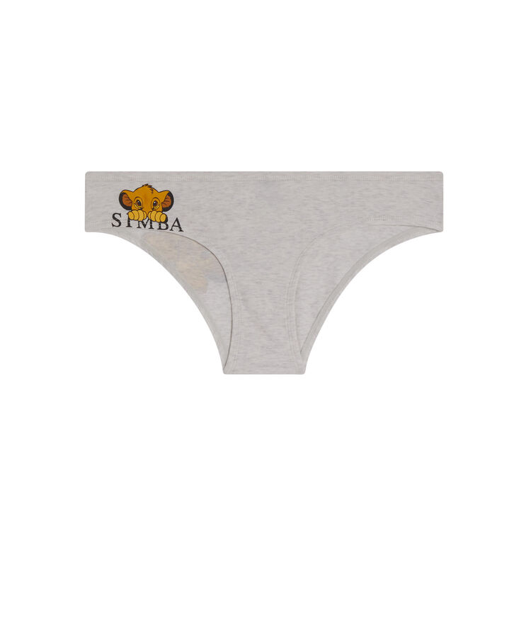 Culotte con estampado simba mimisimbiz gris.