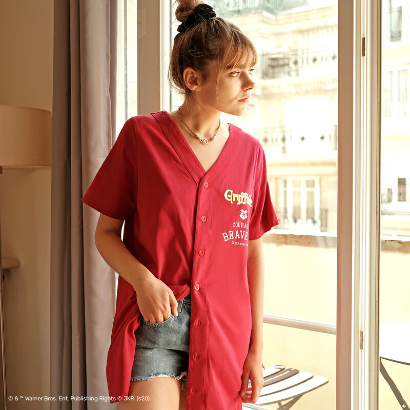 camiseta larga Gryffindor - burdeos camiseta larga Gryffindor - burdeos;