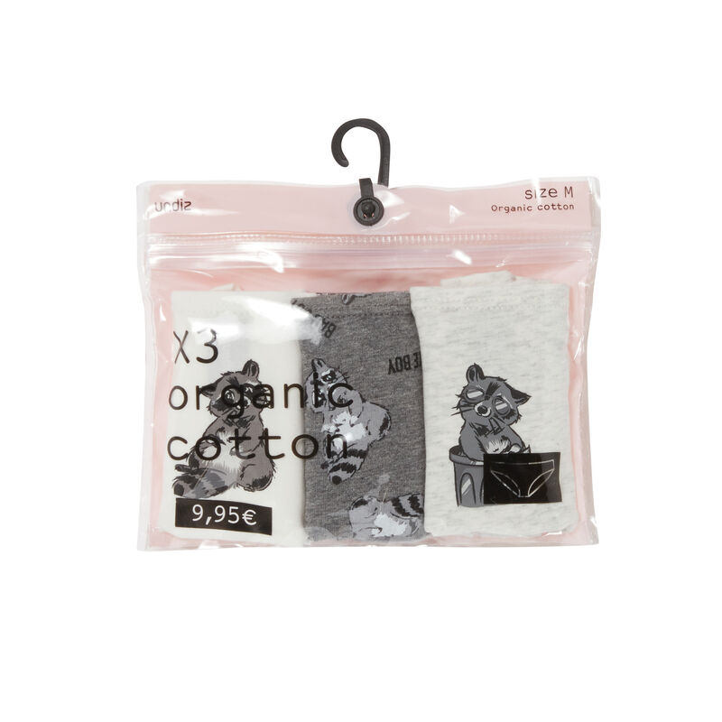Juego de 3 braguitas estilo ratón - gris Juego de 3 braguitas estilo ratón - gris;