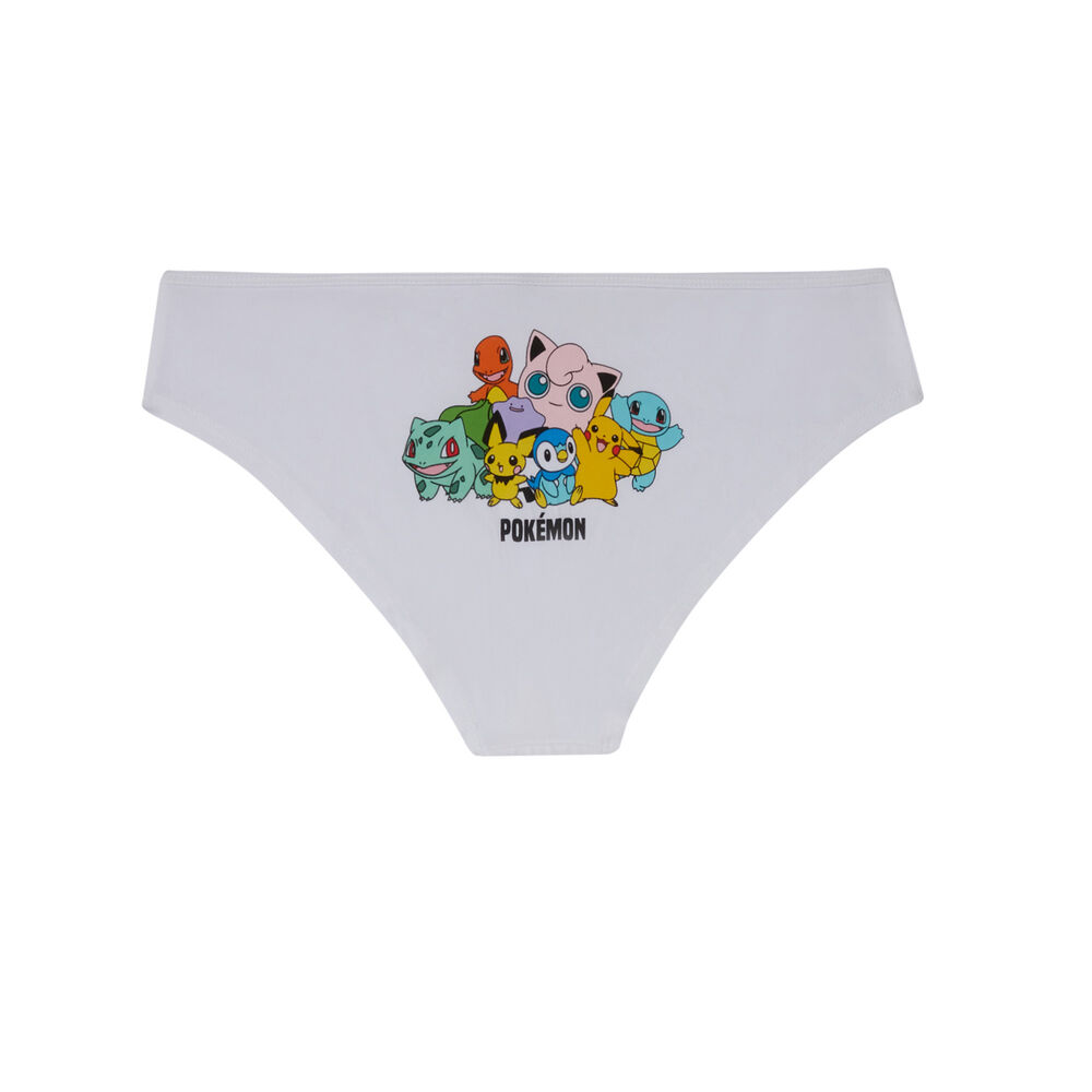 Braguita culotte con estampado pokémon - blanco blanco.