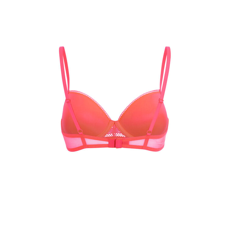 Sujetador de aumento coral fluo revoltiz rosa.