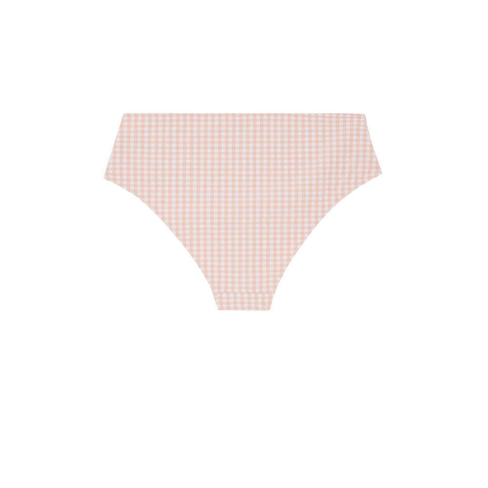 Parte de abajo de bikini braguita de talle alto - rosa rosa.