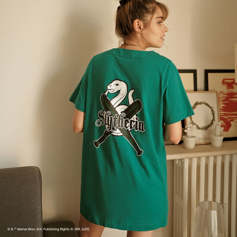 camiseta larga Slytherin - verde camiseta larga Slytherin - verde;