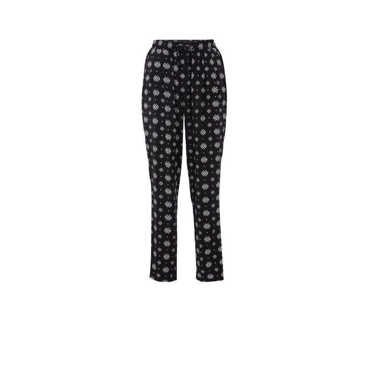 Pantalón con dibujos arabescos arabeskiz negro.