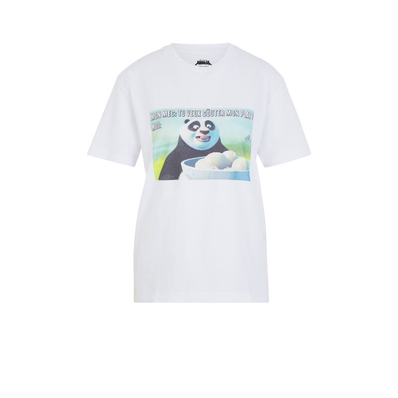 Top de manga corta Kung Fu Panda - blanco Top de manga corta Kung Fu Panda - blanco;