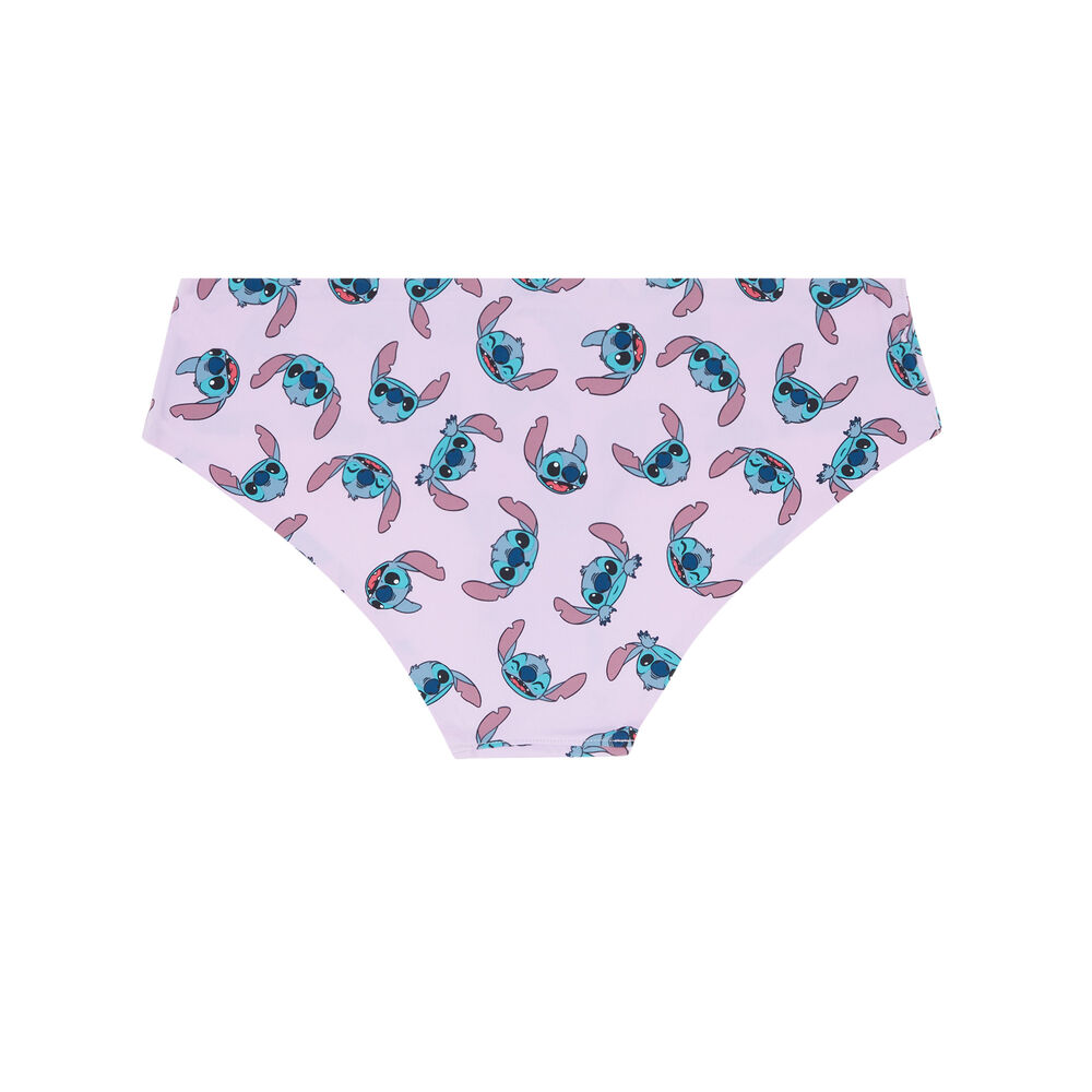 Braguita con estampado de stitch - morada morado.