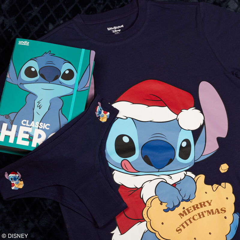 juego de pijama camiseta larga y braguita Stitch - azul juego de pijama camiseta larga y braguita Stitch - azul ;