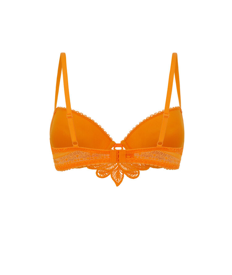 Sujetador push-up de encaje - naranja naranja.