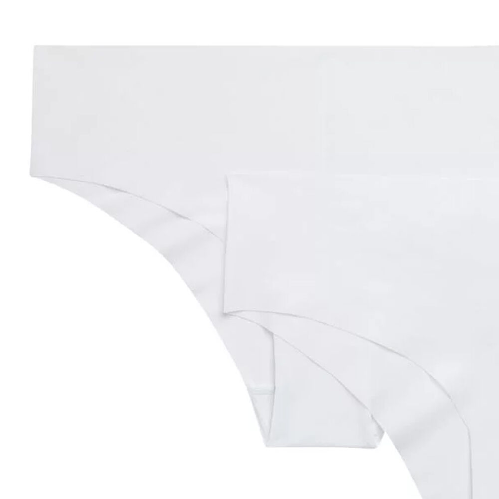 Juego de 2 braguitas culotte blancas de microfibra blanco.