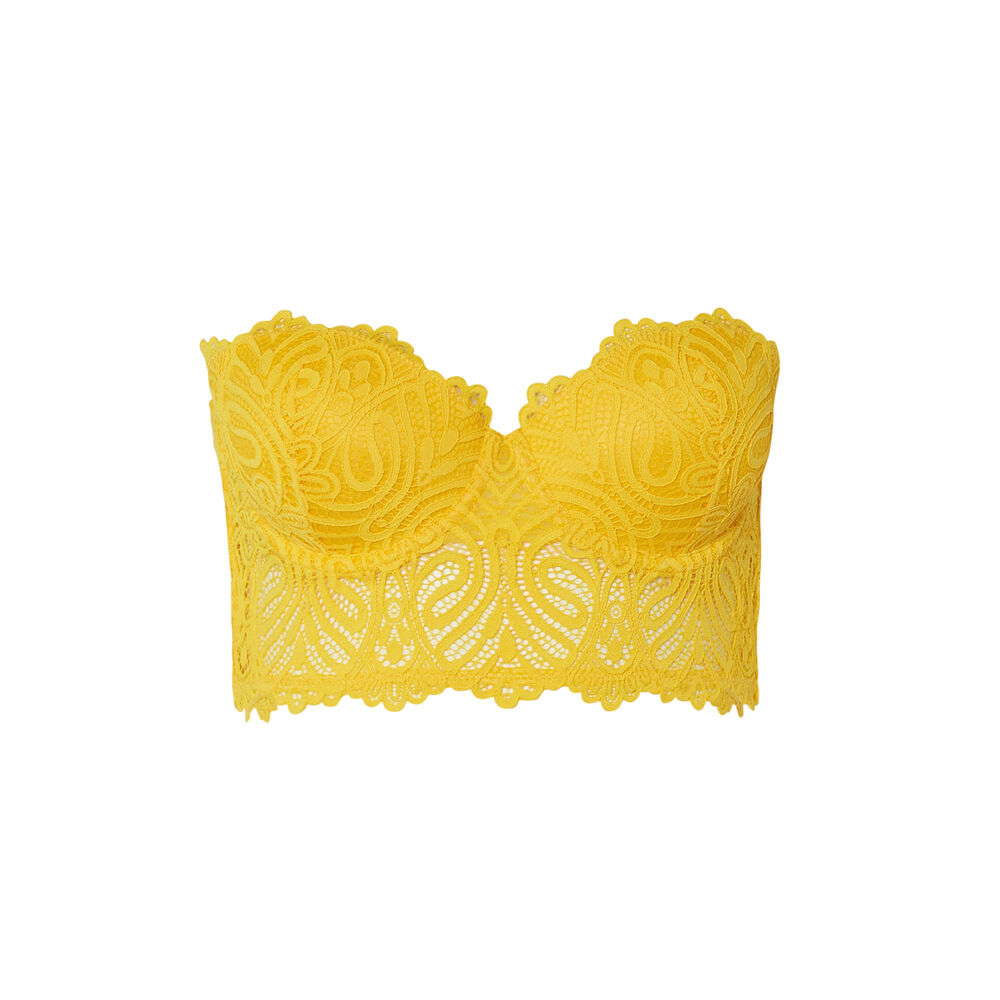 Sujetador corpiño push-up - amarillo amarillo.