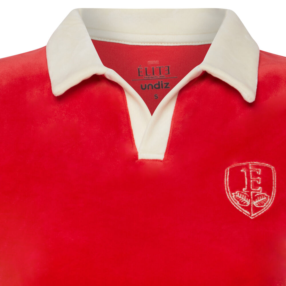 Polo de terciopelo élite - rojo rojo.