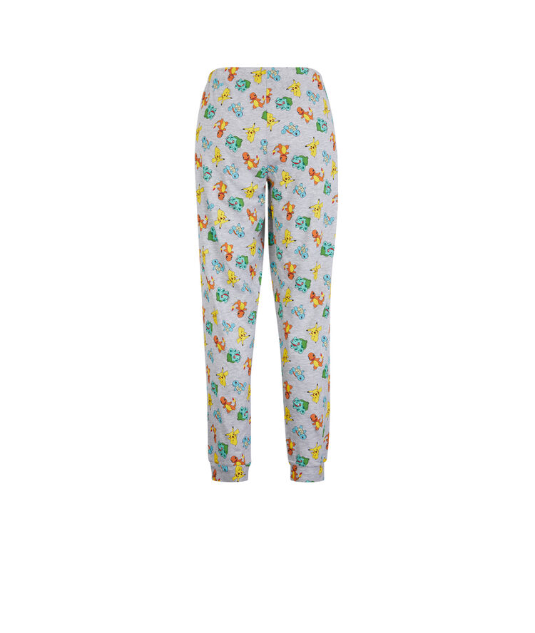 Pantalón con estampado de pokemon - gris gris.