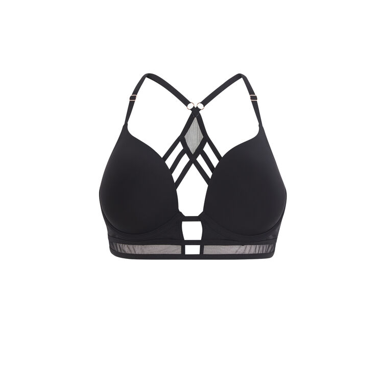 Sujetador push-up negro superpartiz negro.