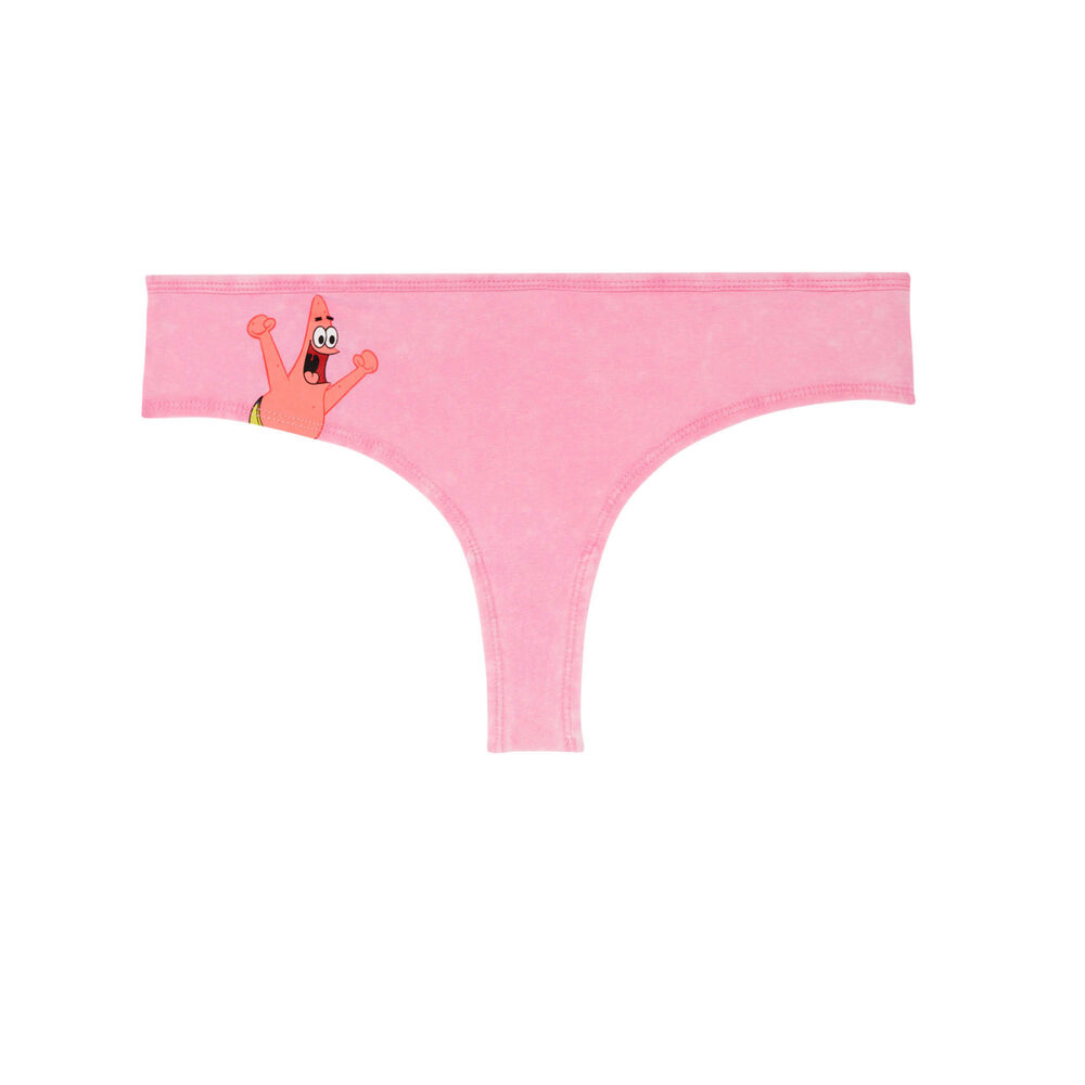 Braguita culotte bob esponja y patrick - rosa rosa.
