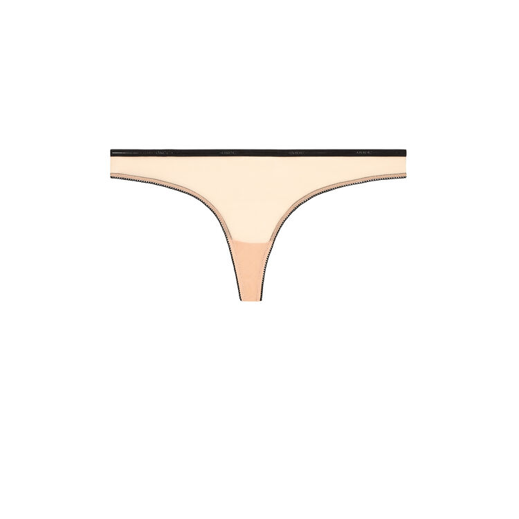 Braguita tanga de tul trugirliz rosa pastel.