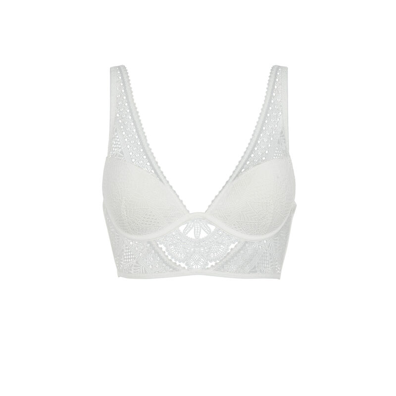Sujetador corpiño push-up blanco Sujetador corpiño push-up blanco;