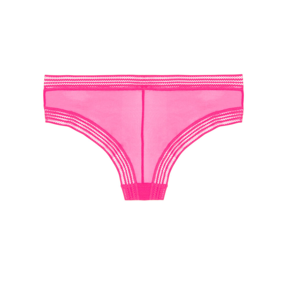 Braguita culotte de tul - rosa rosa.