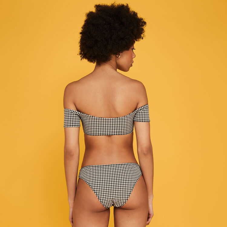 Top de bikini con hombros descubiertos victoriz black.