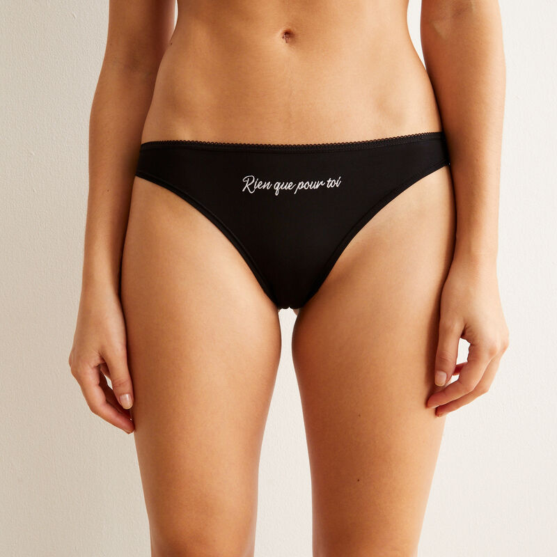 braguita rien que pour toi con cintas caladas - negro braguita rien que pour toi con cintas caladas - negro;