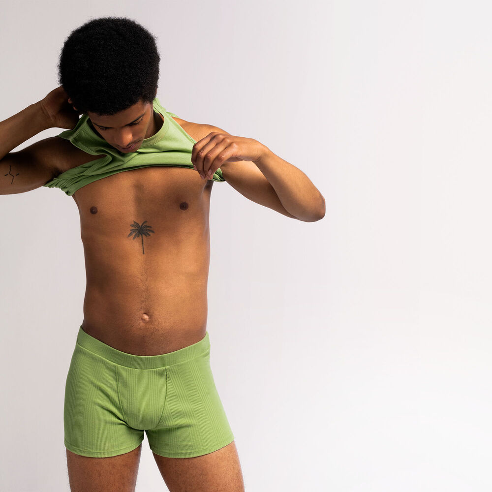 Short unisex de punto liso - verde verde.