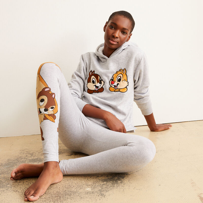 Leggings con estampado Chip y Chop - gris Leggings con estampado Chip y Chop - gris;