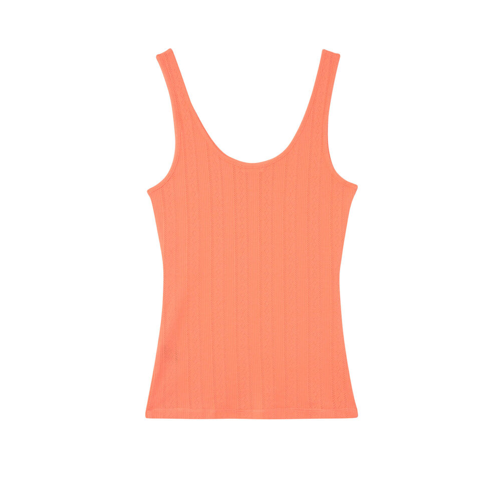 Camiseta lisa de punto con puntitos - roja rojo.