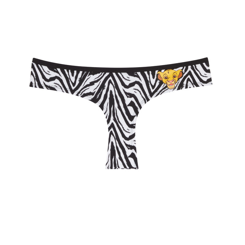 braguita culotte cebra El Rey León - blanco braguita culotte cebra El Rey León - blanco;