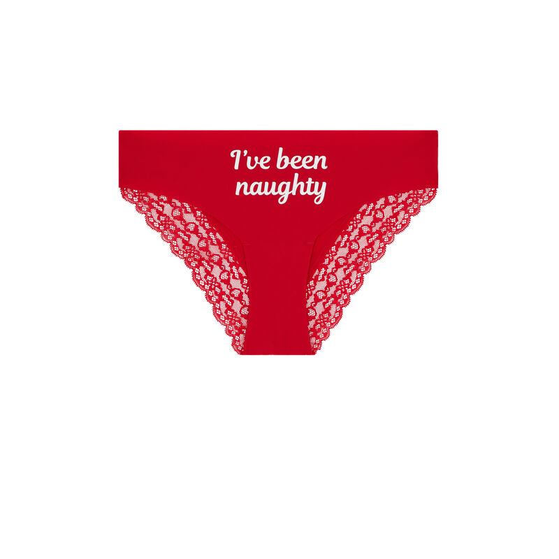 Culotte de micro con mensaje engtresvilainiz Culotte de micro con mensaje engtresvilainiz;