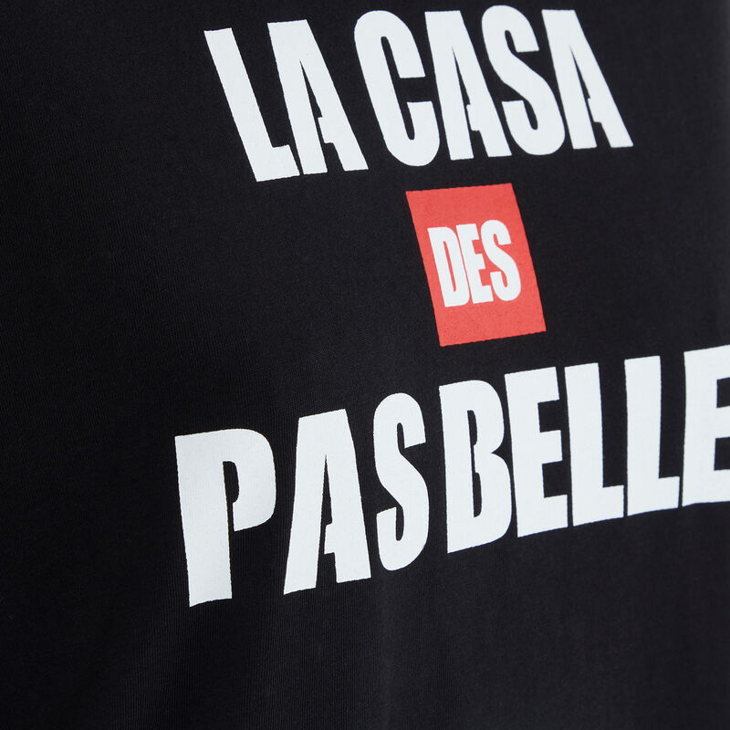 Camiseta manga corta con mensaje depabelliz noir.