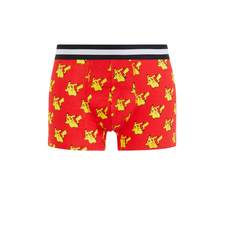 Bóxer de algodón con estampado PIKACHU. Bóxer de algodón con estampado PIKACHU.;