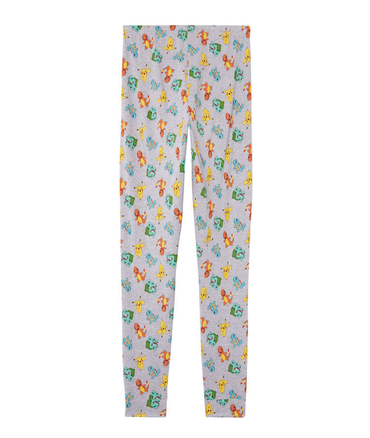 Pantalón con estampado de pokemon - gris gris.
