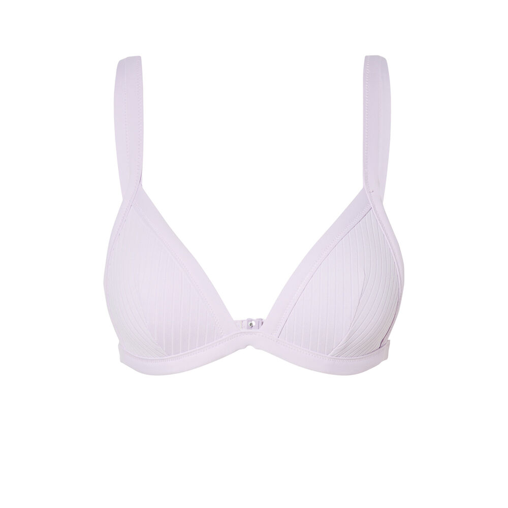 Parte de arriba de bikini triángulo - lila violeta.