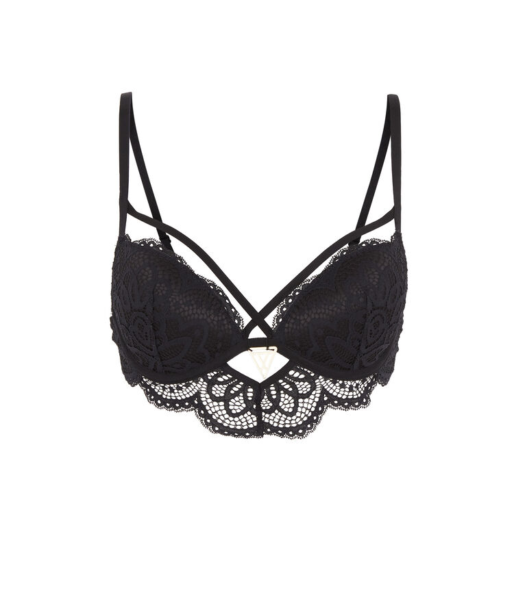 Sujetador corpiño push-up negro precieusiz negro.