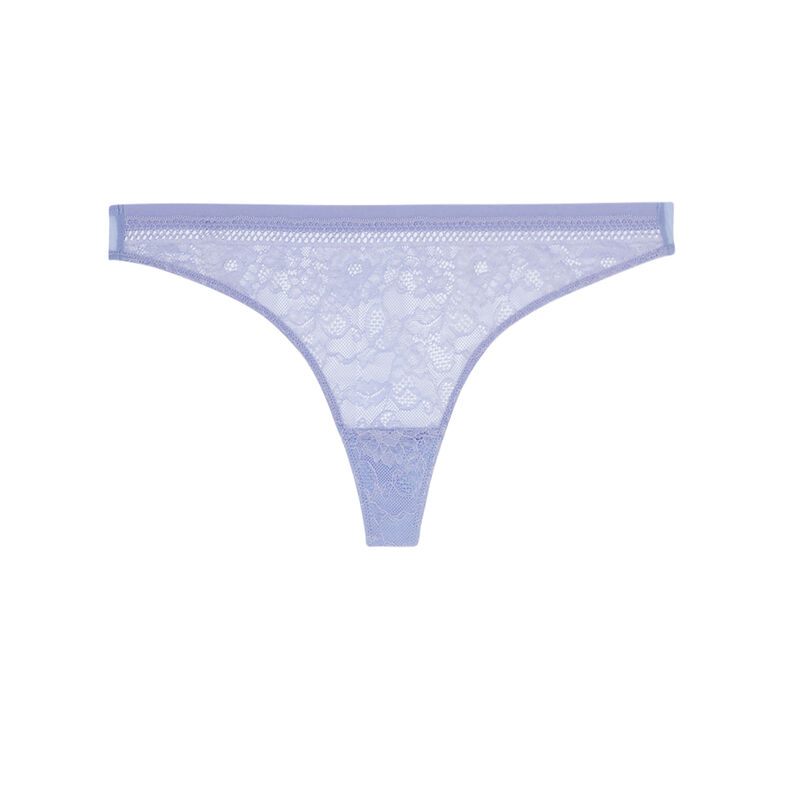 braguita tanga de encaje liso - azul cielo braguita tanga de encaje liso - azul cielo;