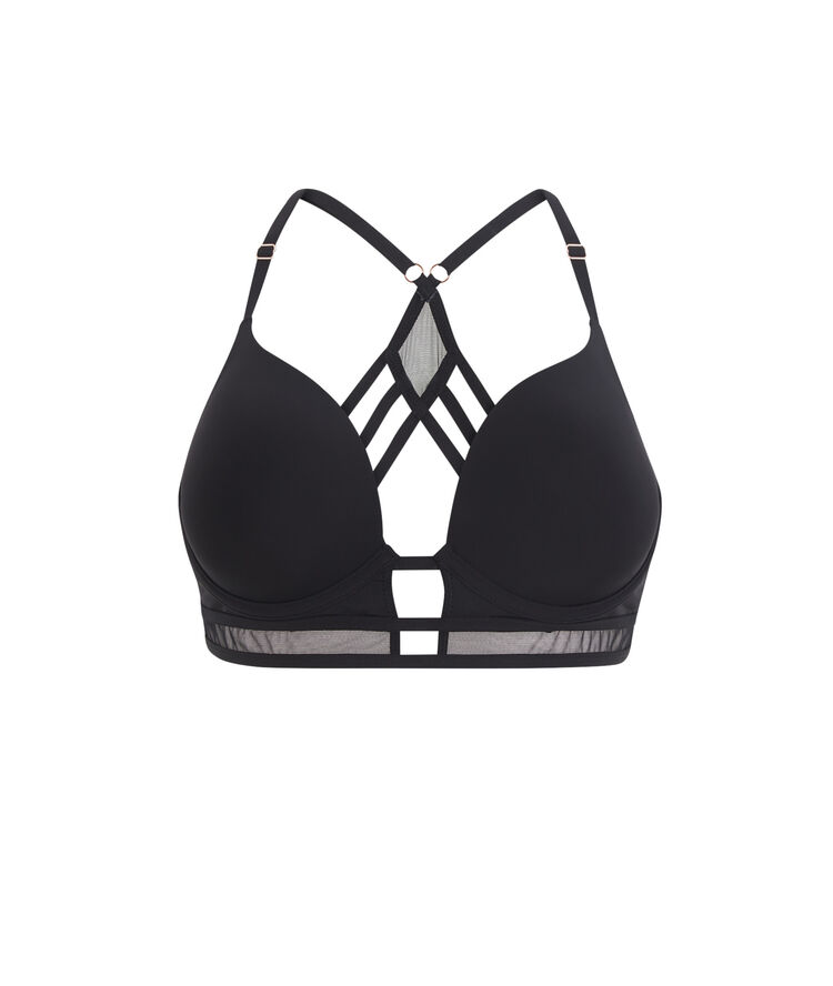 Sujetador push-up negro superpartiz negro.