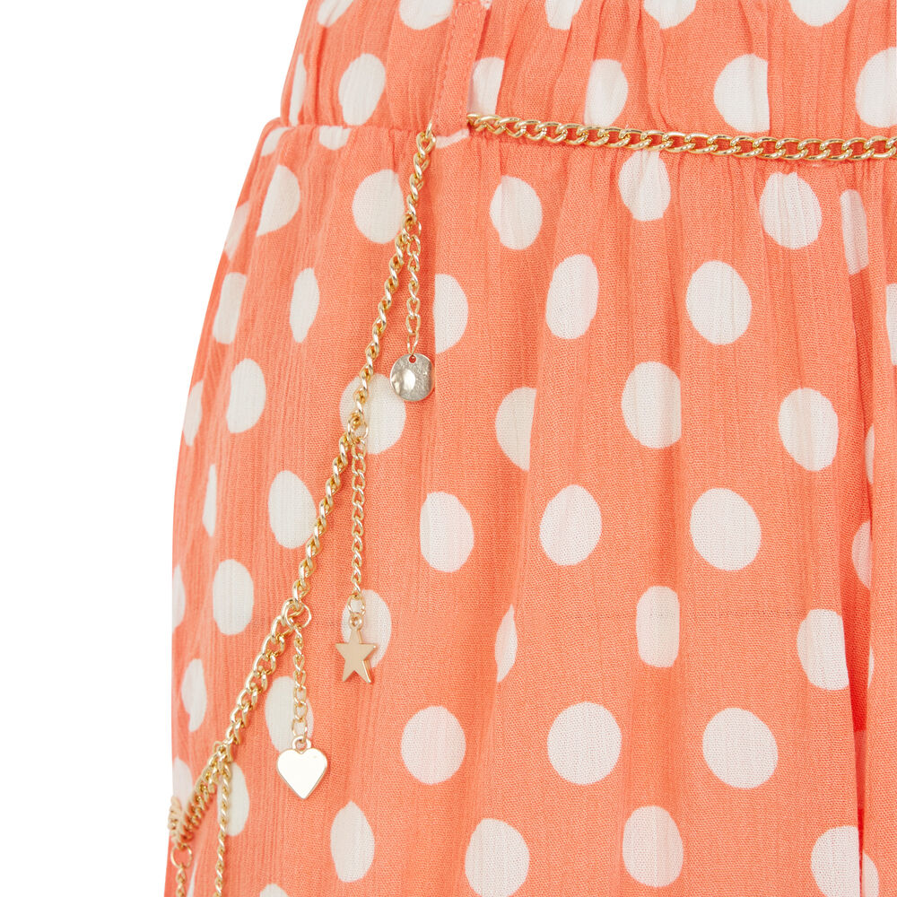 Short estampado de lunares - naranja naranja.