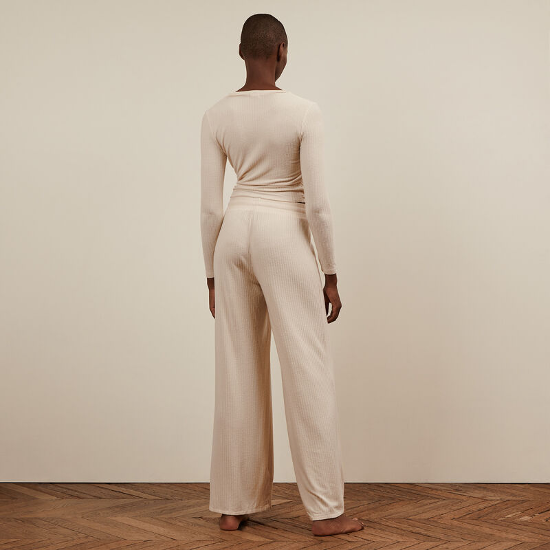 Pantalón ancho - blanco roto Pantalón ancho - blanco roto;
